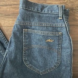 Vintage Chic Women’s Mom Jeans High Waisted Tapered Medium Wash Size 14P